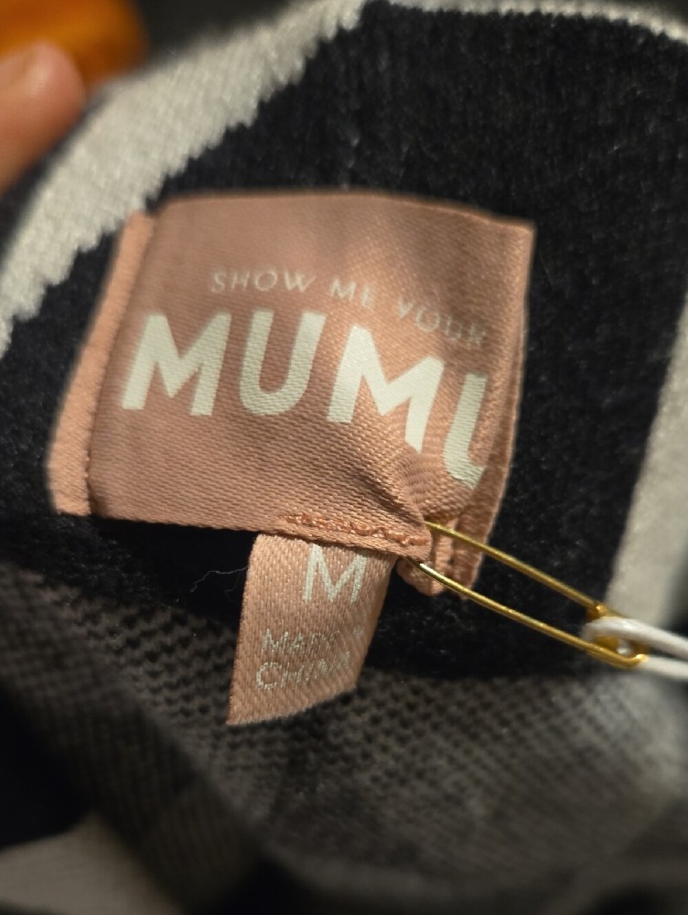 Show Me Your MuMu Black and White Geometric Mini Skirt - Picture 2 of 2